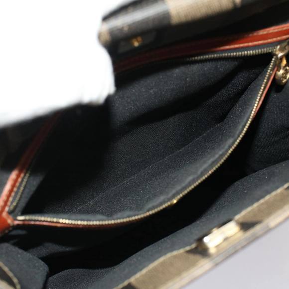 FENDI Pecan Canvas Shoulder Bag Brown Auth ep1432 - Picture 11 of 16